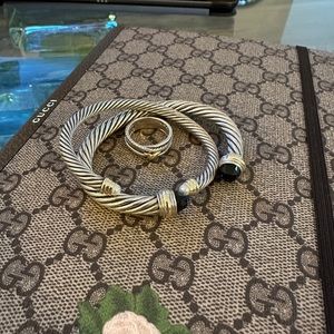 David Yurman Black Onyx Cable Classics Bracelet